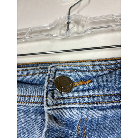 Zara High Rise Wide Leg Jeans Size 6 Baggy Loose Light Wash Raw Hem Boho Grunge - Picture 5 of 10